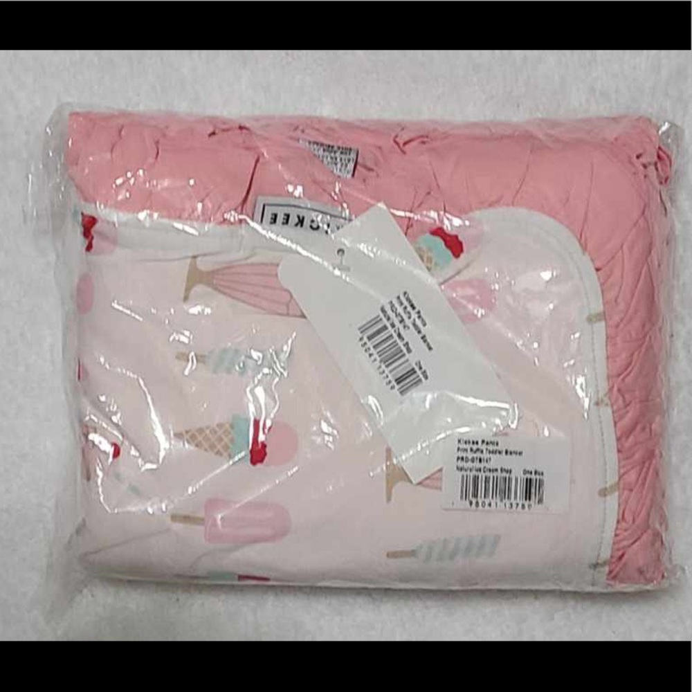 Kickee Pants Ruffle Toddler Blanket in Ice Cream print